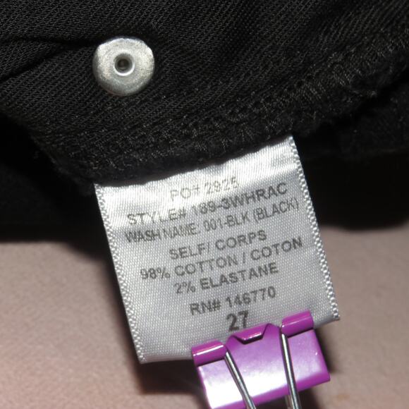 Re/Done Originals Faded Black High Rise Distressed Ankle Crop Jeans - Picture 12 of 13